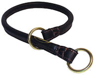 Best Rolled Leather Dog Collar/Choke Collar for Black Terrier
