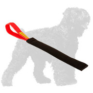 Stitched French Linen Russian Terrier Tug with a Loop