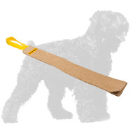 Practical Jute Black Russian Terrier Rag with Handle