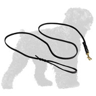 Hand-made Leather Russian Terrier Leash