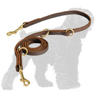 High Quality Walking Leather Russian Terrier Leash