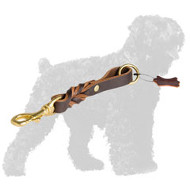Durable Short Leather Russian Terrier Pull Tab Lead
