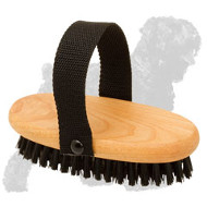 Wooden Russian Terrier Bristle Brush for Daily Grooming