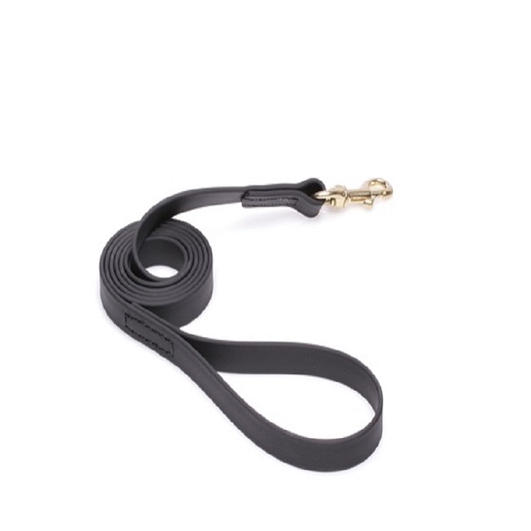 Black Waterproof Black Russian Terrier Leash Made of Biothane