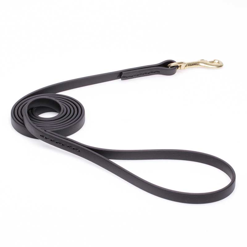 Black Biothane Black Russian Terrier Leash for Walking, Tracking