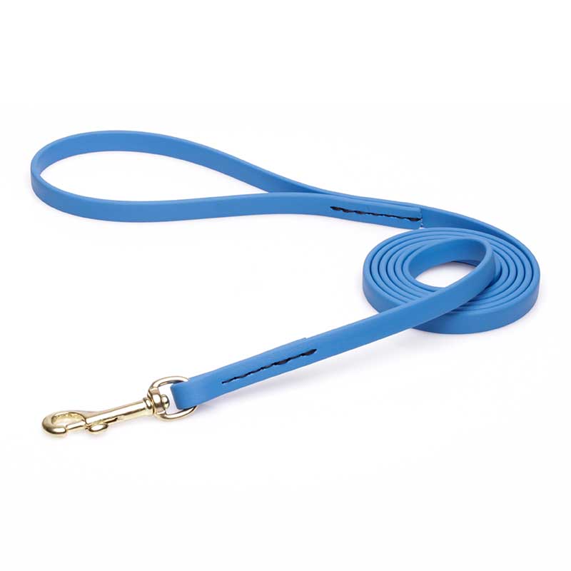 Amazing Blue Biothane Black Russian Terrier Leash for Walking, Tracking