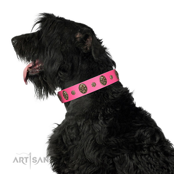 Handcrafted dog collar made for your stylish canine