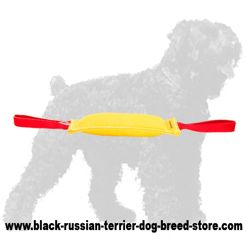 Premium Quality French Linen Russian Terrier Bite Tug
