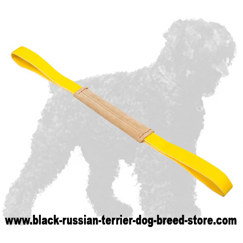 Lightweight Leather Russian Terrier Puppy Bite Tug