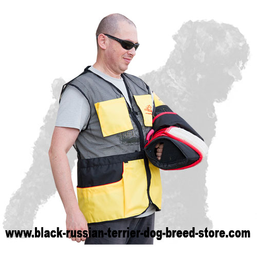 Lightweight Jute Black Russian Terrier Protection Sleeve