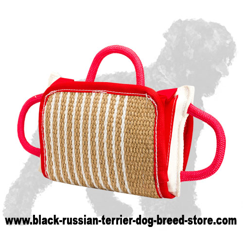 Upgraded Russian Terrier Bite Pad with Jute Cover