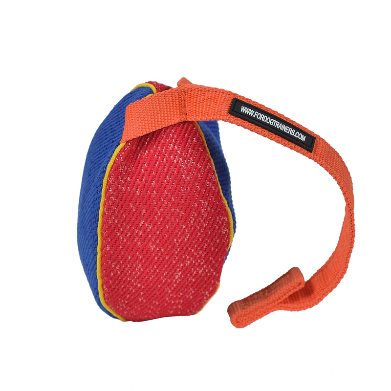 "Perfect Reward" French Linen Bite Tug for Puppies and Small Black Russian Terrier - 6 x 4 inch (15 x 10 cm)