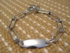 Fur Saver Dog Collar Steel Chromium Plated Width 3 MM With Plate - Click Image to Close