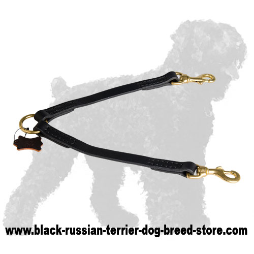 Leather Russian Terrier Coupler