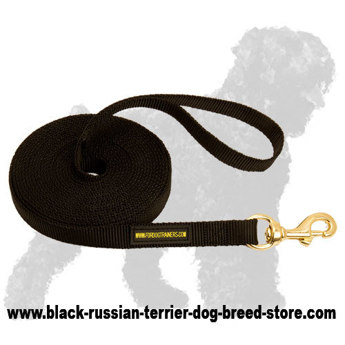 Long Servicing Nylon Russian Terrier Leash with Snap Hook