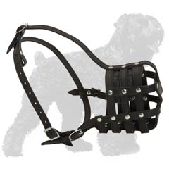 Completely Safe Genuine Leather Dog Muzzle